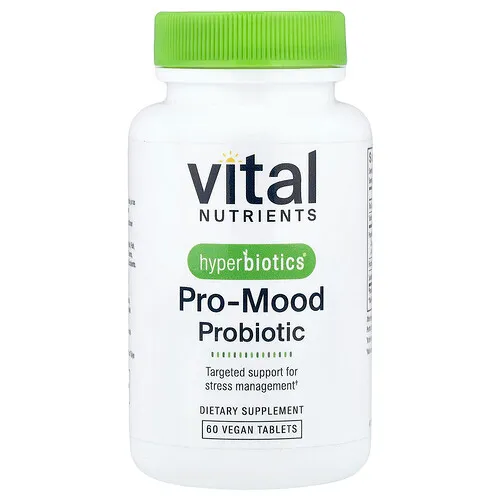 Vital Nutrients, Hyperbiotics®, Probiótico que favorece el estado de ánimo, 60 comprimidos veganos