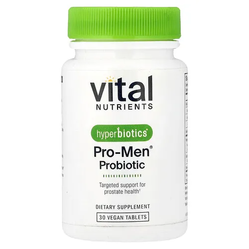 Vital Nutrients, Hyperbiotics®, Probiótico Pro-Men®, 30 comprimidos veganos