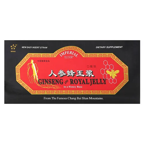 Imperial Elixir, Ginseng y jalea real, 30 frascos, 10 ml (0,34 oz. líq.) cada uno