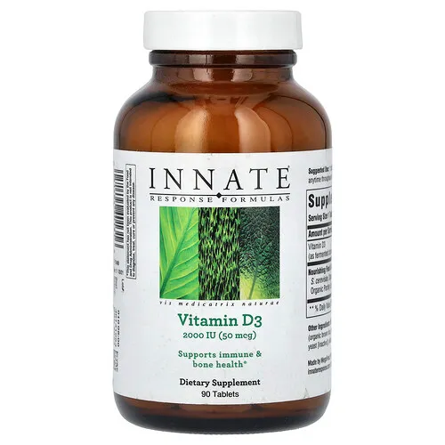Innate Response Formulas, Vitamina D3, 50 mcg (2000 UI), 90 comprimidos