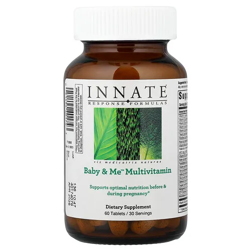 Innate Response Formulas, Suplemento multivitamínico Baby & Me™, 60 comprimidos