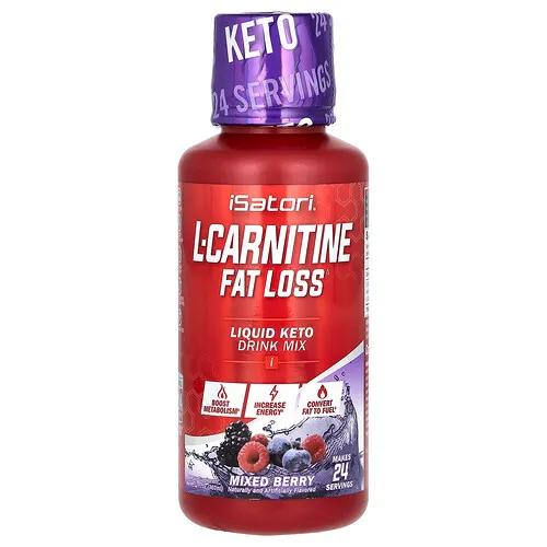 Isatori, L-carnitina, Bayas mixtas, 360 ml (12 oz. líq.)