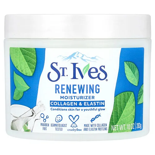 St. Ives, Humectante renovador, Colágeno y elastina, 283 g (10 oz)