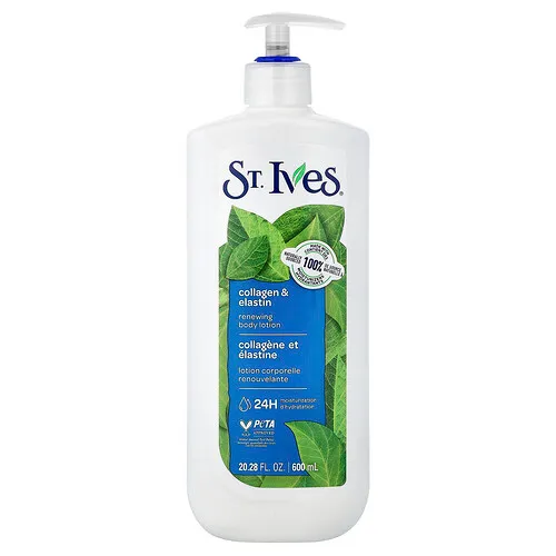 St. Ives, Loción corporal renovadora, Colágeno y elastina, 600 ml (20,28 oz. líq.)