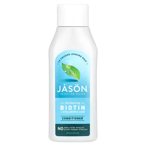 Jason Natural, Acondicionador, Biotina engrosadora y ácido hialurónico, 473 ml (16 oz. líq.)