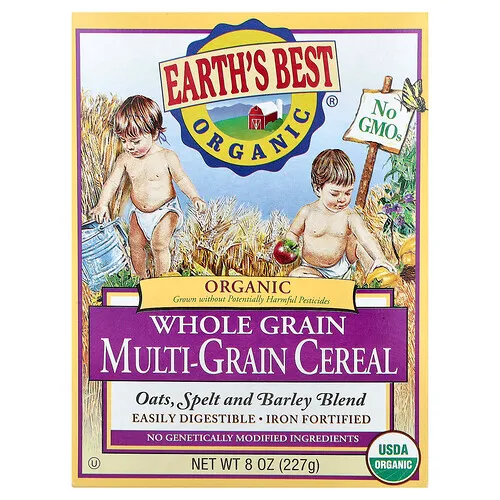Earth's Best, Earth's Best, Cereal Orgánico Multigrano Integral, 8 oz (227 g)