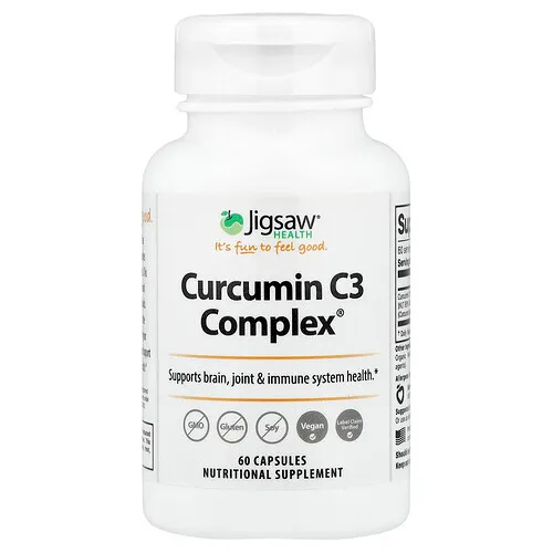 Jigsaw Health, Curcumin C3 Complex®, 60 cápsulas (500 mg por cápsula)