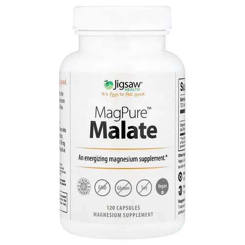 Jigsaw Health, Malato MagPure™, 120 cápsulas (100 mg por cápsula)