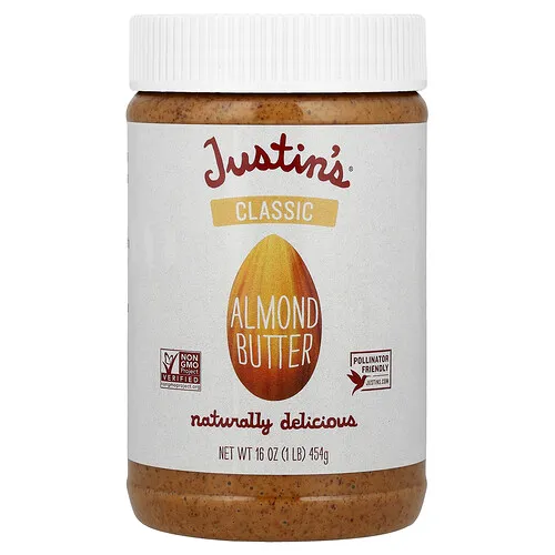 Justin's Nut Butter, Mantequilla de Almendras Clásica, 16 oz (454 g)