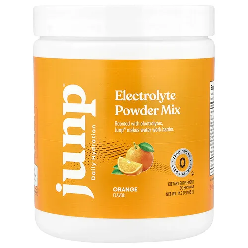 JUNP Hydration, Mezcla de electrolitos en polvo, Naranja`` 405 g (14,2 oz)