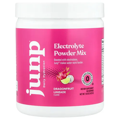 JUNP Hydration, Mezcla de electrolitos en polvo, Limonada de pitahaya`` 423 g (14,9 oz)