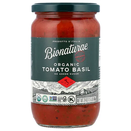 Bionaturae, Bionaturae™, Tomate y albahaca orgánicos, 680 g (24 oz)