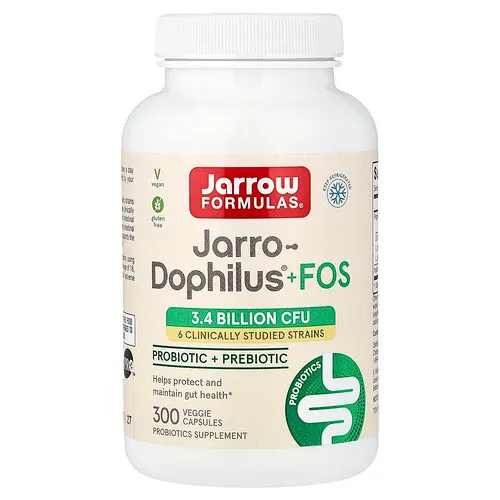 Jarrow Formulas, Jarro-Dophilus® más FOS, 300 cápsulas vegetales