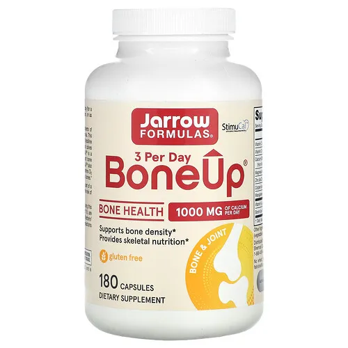 Jarrow Formulas, BoneUp, Suplemento para la salud ósea, 1000 mg, 180 cápsulas