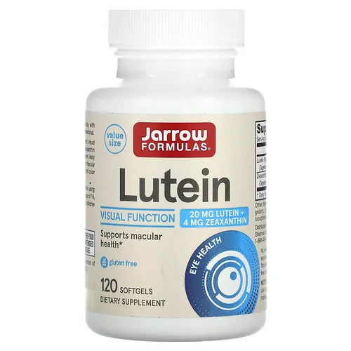 Jarrow Formulas, Luteína, 20 mg, 120 cápsulas blandas