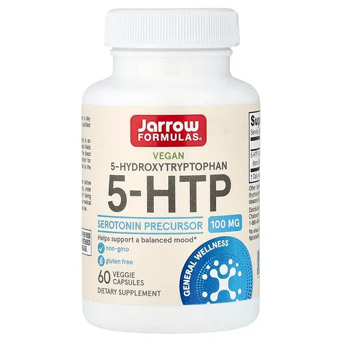 Jarrow Formulas, 5-hidroxitriptófano, 100 mg, 60 cápsulas vegetales