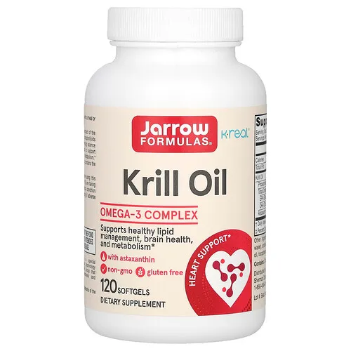 Jarrow Formulas, Aceite de kril, 120 cápsulas blandas (600 mg por cápsula blanda)