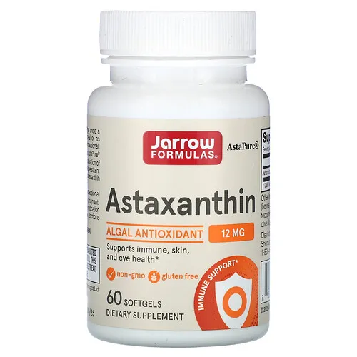 Jarrow Formulas, Astaxantina, 12 mg, 60 cápsulas blandas