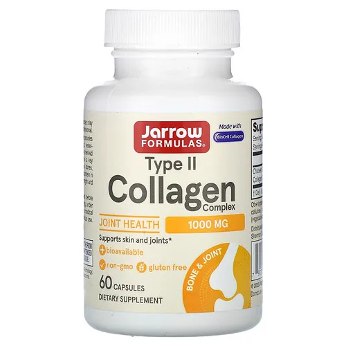 Jarrow Formulas, Complejo de colágeno de tipo II, 60 cápsulas (500 mg por cápsula)