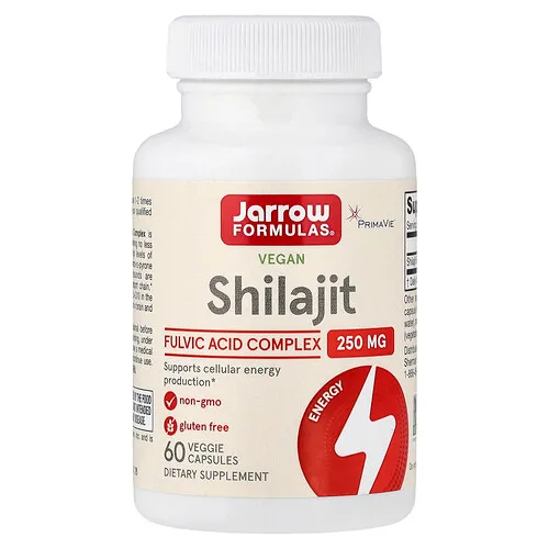 Jarrow Formulas, Shilajit vegano, 250 mg, 60 cápsulas vegetales
