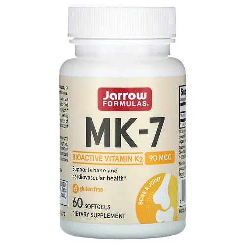 Jarrow Formulas, MK-7, 90 mcg, 60 cápsulas blandas