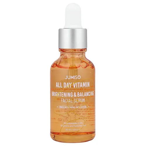 Jumiso, Sérum facial iluminador y equilibrante con vitaminas para todo el día 30 ml (1,01 oz. Líq.)