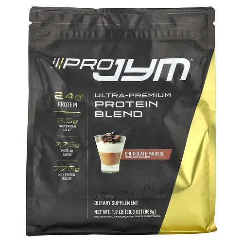 JYM Supplement Science, Pro JYM, Mezcla de proteínas ultraprémium, Mousse de chocolate, 858 g (1,9 lb)