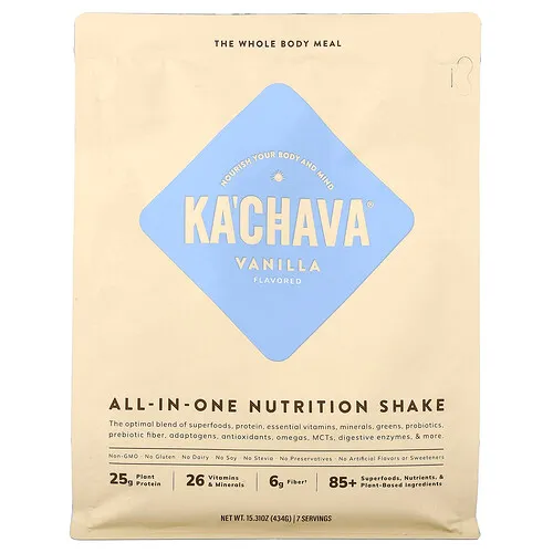 KaChava, Batido nutricional todo en uno, Vainilla, 434 g (15,31 oz)