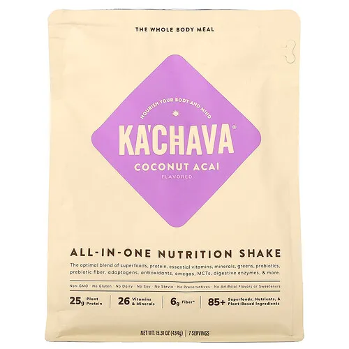 KaChava, Batido nutricional todo en uno, Coco y asaí, 434 g (15,31 oz)