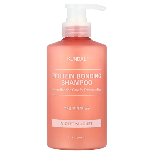 Kundal, Champú que une proteínas, Para cabello dañado, Violeta Muguet, 500 ml (16,9 oz. líq.)