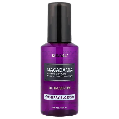 Kundal, Ultrasérum para el cabello con macadamia, Flores de cerezo, 100 ml (3,38 oz. líq.)