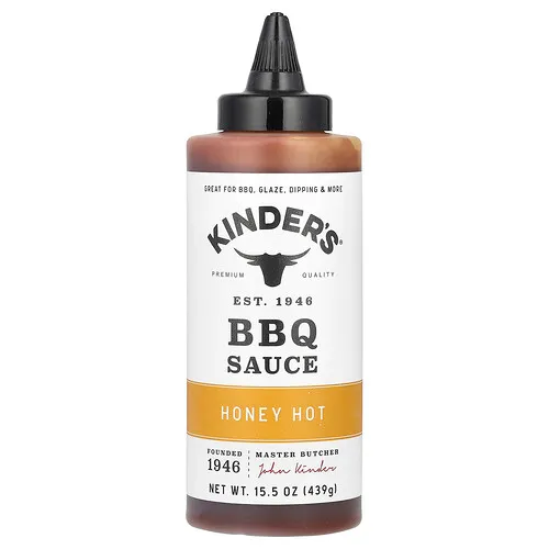 KINDER'S, Salsa BBQ, Picante con miel, 439 g (15,5 oz)