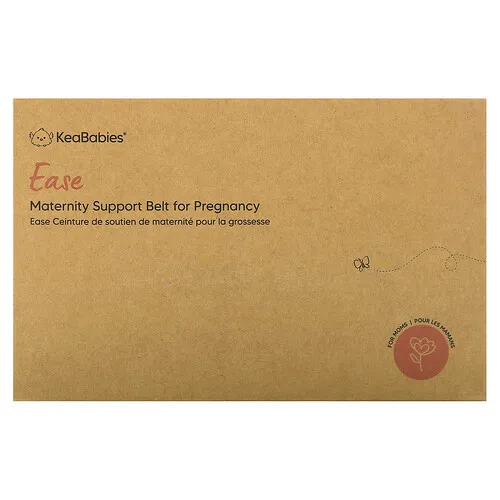 KeaBabies, Ease, Cinturón de soporte de maternidad para el embarazo, Mediano / grande, Negro medianoche, 1 unidad