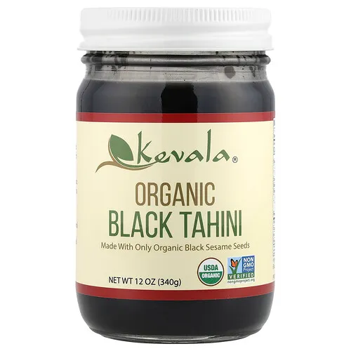 Kevala, Tahini Negro Orgánico, 12 oz (340 g)