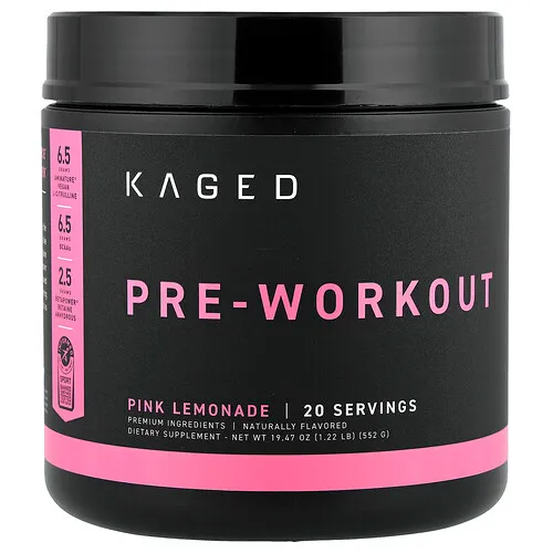 Kaged, Preentrenamiento, Limonada rosa, 552 g (1,22 lb)