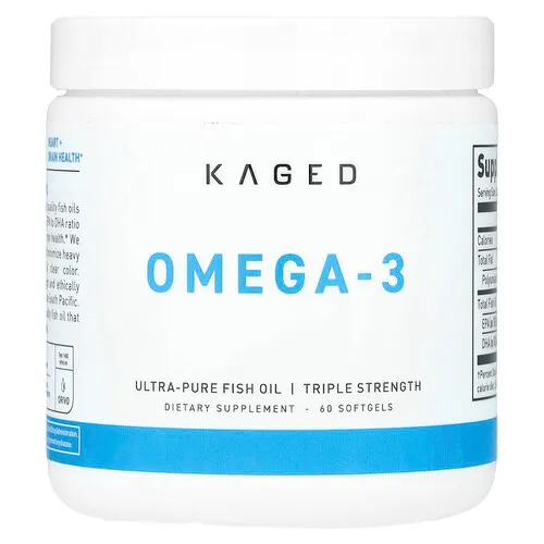 Kaged, Omega-3, Triple concentración, 60 cápsulas blandas