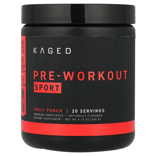 Kaged, Preentrenamiento, Suplemento deportivo, Ponche de frutas, 260 g (9,17 oz)