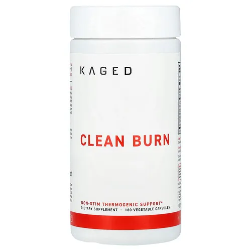 Kaged, Clean Burn, Quemaduras limpias, 180 cápsulas vegetales