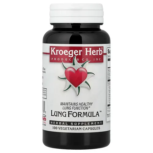 Kroeger Herb Co, Lung Formula™, 100 cápsulas vegetales