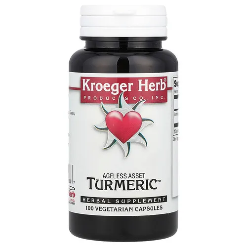 Kroeger Herb Co, Ageless Asset, Turmeric™, 100 cápsulas vegetales (450 mg por cápsula)