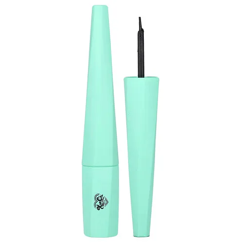 KimChi Chic Beauty, Stage Proof Liquid Liner®, 01 Brocha clásica, Negro más negro, 3 ml (0,1 oz. líq.)