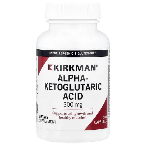 Kirkman Labs, Ácido alfa-cetoglutárico, 100 cápsulas