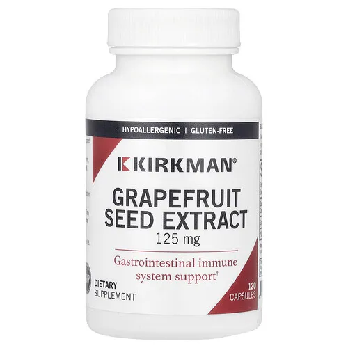 Kirkman Labs, Extracto de semilla de pomelo, 125 mg, 120 cápsulas