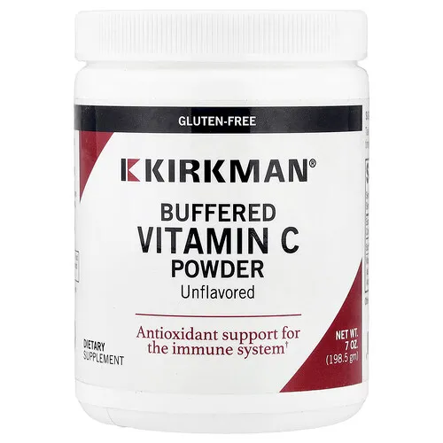 Kirkman Labs, Vitamina C regulada en polvo, sin sabor, 198,5 g (7 oz)