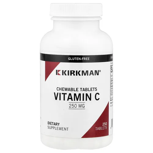 Kirkman Labs, Vitamina C masticable, 250 mg, 250 comprimidos
