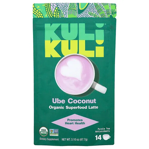Kuli Kuli, Superalimentos latte orgánicos, Ube Coconut, 87,7 g (3,10 oz)