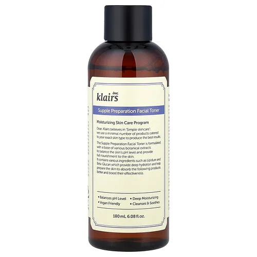 Dear, Klairs, Tónico facial de preparación suave, 6.08 fl oz (180 ml)