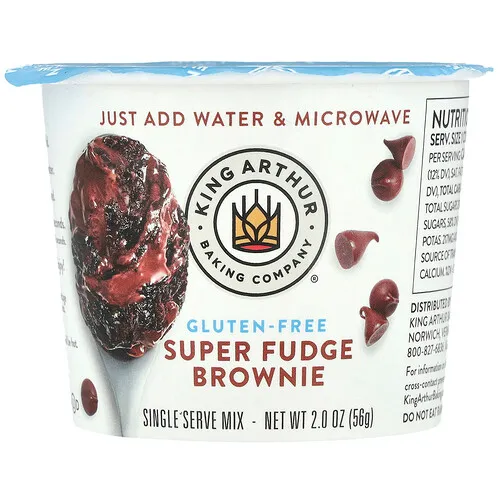 King Arthur Baking Company, Brownie con superdulce, Mezcla para una porción individual, 56 g (2 oz)