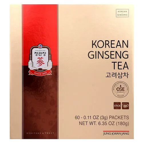JungKwanJang, Té de ginseng coreano, 60 sobres, 3 g (0,11 oz) cada uno