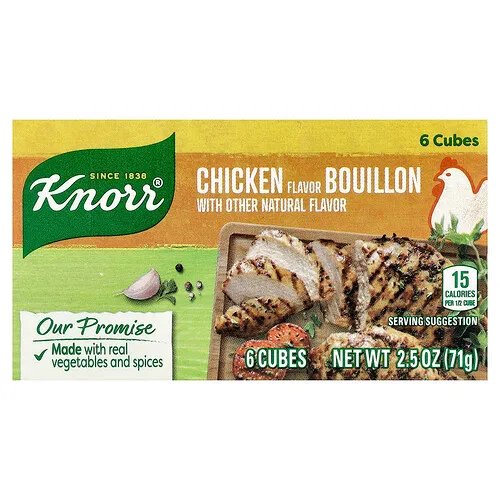 Knorr, Caldo de pollo, 6 cubos, 71 g (2,5 oz)
